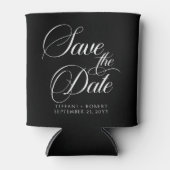 Sla de Datum Bewerkbare Kleuren Modern Minimalist  Blikjeskoeler (Voorkant)