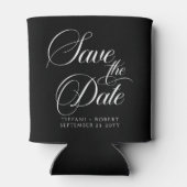 Sla de Datum Bewerkbare Kleuren Modern Minimalist  Blikjeskoeler (Achterkant)