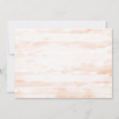 Sla de datum Blush Pink Flowers Save The Date (Achterkant)