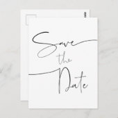 Sla de datum Briefkaart bruiloft uitnodiging (Voorkant / Achterkant)