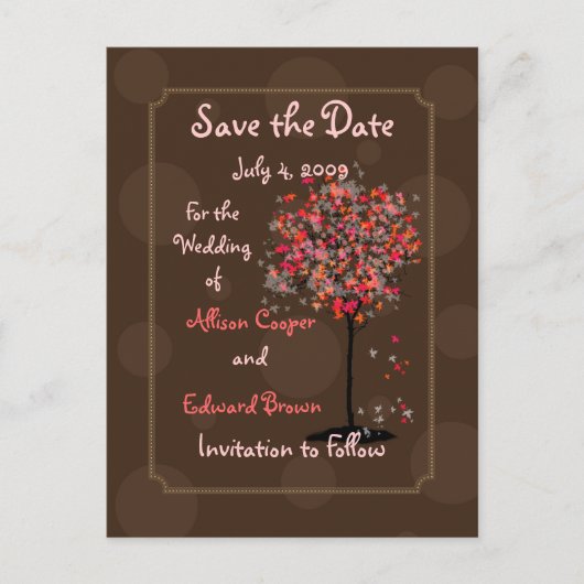 Sla de datum briefkaarten chocolade fudge op esdoo (Voorkant)