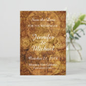 Sla de datum Bruiloft Grijs  Retro Oude Kaart op (Staand voorkant)