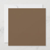 Sla de datum Bruiloft Sepia Bruine Matte Elegant Save The Date (Achterkant)