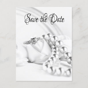 Sla de datum Classic Verloving Ring Briefkaart