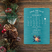 Sla de datum december 2026 bruiloft op folie uitnodiging