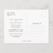 Sla de datum, direct camera foto lijst aankondigingskaart (Achterkant)