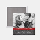 Sla de datum foto bruiloft magneet (Voorkant / Achterkant)