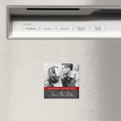 Sla de datum foto bruiloft magneet (Insitu (Vaatwasser))