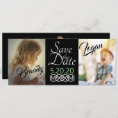 Sla de datum foto kaarten op (Voorkant / Achterkant)