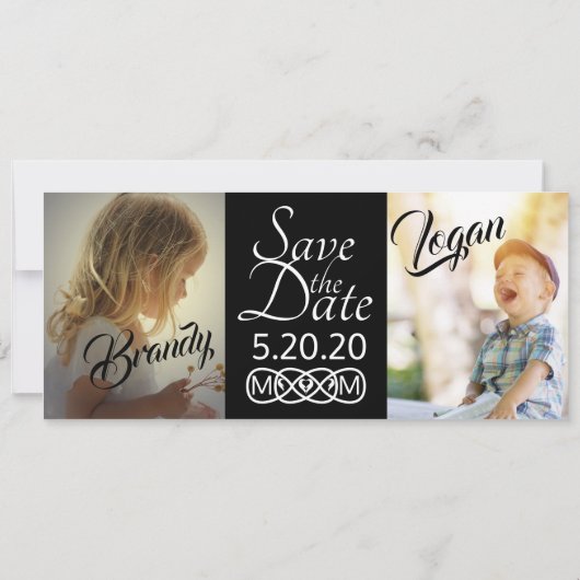 Sla de datum foto kaarten op (Achterkant)