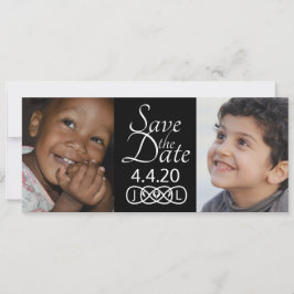 Sla de datum fotokaarten op save the date