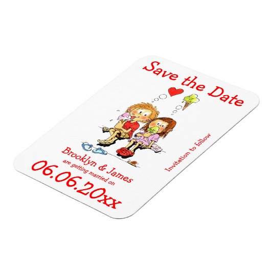 Sla de datum grappig op magneet (Linkerzijde)