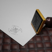 Sla de datum Handgeschreven Bruiloft Rubber Stempe Zelfinktende Stempel