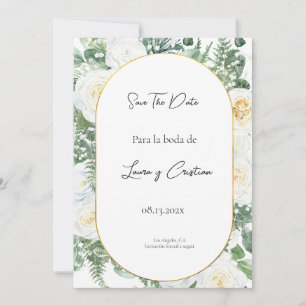 Sla de Datum invitación de boda Kaart