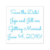 Sla de datum Jouw namen (bruiloft) Datum op Zelfinktende Stempel (Design)