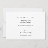 Sla de Datum Kalender Augustus 2024 Maand Chic op Kaart (Achterkant)