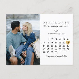 Sla de datum Kalender Gold Heart Juli 2024 Kaart