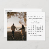 Sla de datum Kalender Juli 2024 Kalender op Briefkaart (Voorkant / Achterkant)