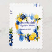 Sla de datum “La Dolce Vita" op Save The Date (Voorkant / Achterkant)