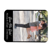 Sla de datum magneet gepersonaliseerde foto (Horizontaal)