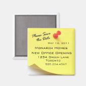 Sla de datum na het magneet op (Voorkant / Achterkant)