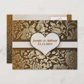 Sla de datum of verloving briefkaarten op (Voorkant / Achterkant)