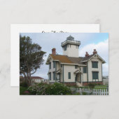 Sla de datum op Aankondiging Point Fermin Lighthou (Voorkant / Achterkant)