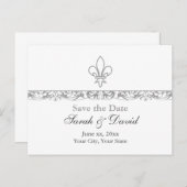 Sla de datum op aankondigingskaart (Voorkant / Achterkant)