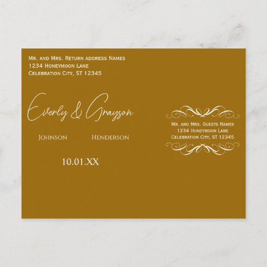 Sla de datum op - aankondigingskaart (Achterkant)