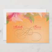 Sla de datum op - Abstracte Bloemfoto uitnodiginge Save The Date (Achterkant)