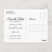 Sla de datum op Agenda Goud Hart Liefde Briefkaart (Achterkant)