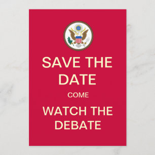 Sla de datum op Bekijk het debat Save The Date