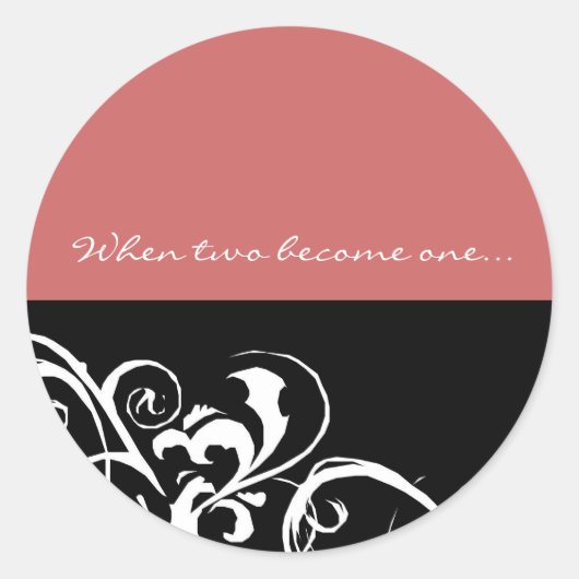 Sla de datum op - Bruiloft Sticker (Voorkant)