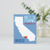 Sla de datum op -  - Californië Save The Date (Staand voorkant)