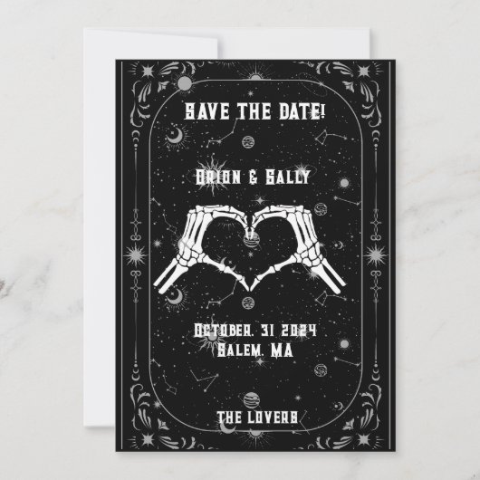 Sla de datum op De Liefde Tarotkaart Save The Date (Voorkant)
