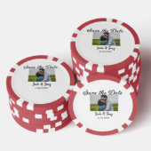 Sla de datum op Eenvoudig Minimaal Voeg fotodatumn Poker Chips (Opstapeling)