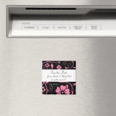 Sla de datum op - Floral Wedding Magnet Magneet (Insitu (Vaatwasser))