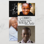 Sla de datum op foto kaarten (Voorkant / Achterkant)