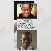 Sla de datum op fotokaarten save the date (Voorkant / Achterkant)