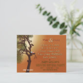 Sla de datum op Gender Reveal Party Aankondigingskaart (Staand voorkant)