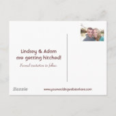 Sla de datum op - Gepersonaliseerd Aankondigingskaart (Achterkant)