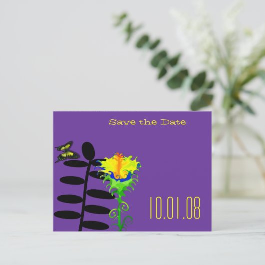 Sla de datum op - - - - - Gepersonaliseerd - Geper Aankondigingskaart (Staand voorkant)