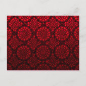 Sla de datum op Glitter Heart Gold Mod Lace Red Aankondigingskaart (Achterkant)