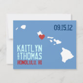 Sla de datum op -  - Hawaii Save The Date (Voorkant)