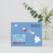 Sla de datum op -  - Hawaii Save The Date (Staand voorkant)