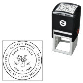 Sla de datum op Mason Jar Retouradres Zelfklevend Zelfinktende Stempel (In situ)