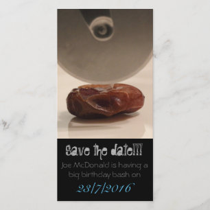 Sla de datum op met de grappige kaart