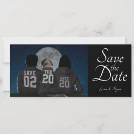 Sla de datum op met hondenfotokaarten save the date