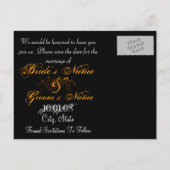 Sla de datum op met je foto's - aankondigingskaart (Achterkant)