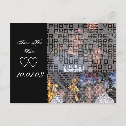 Sla de datum op met je foto's - aankondigingskaart (Voorkant)